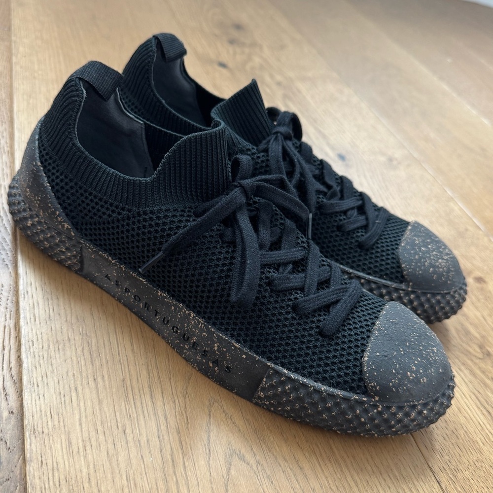 ASPORTUGUESAS Low Top Trainers Trip 2 - Black - Ladies Size 38 - NWOT